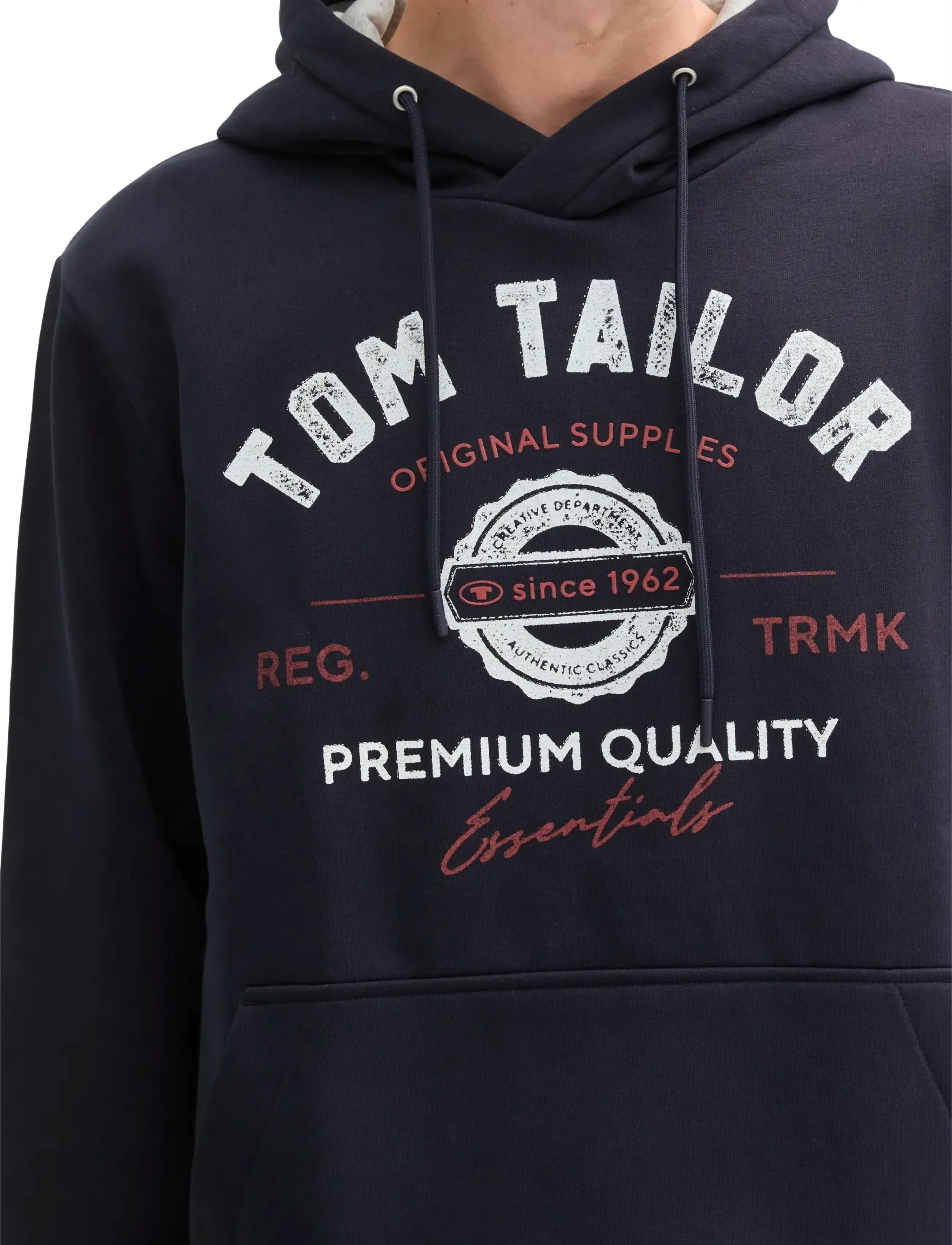 Tom Tailor - hoodie with print - kapuzenpullover - sky captain blue - 3