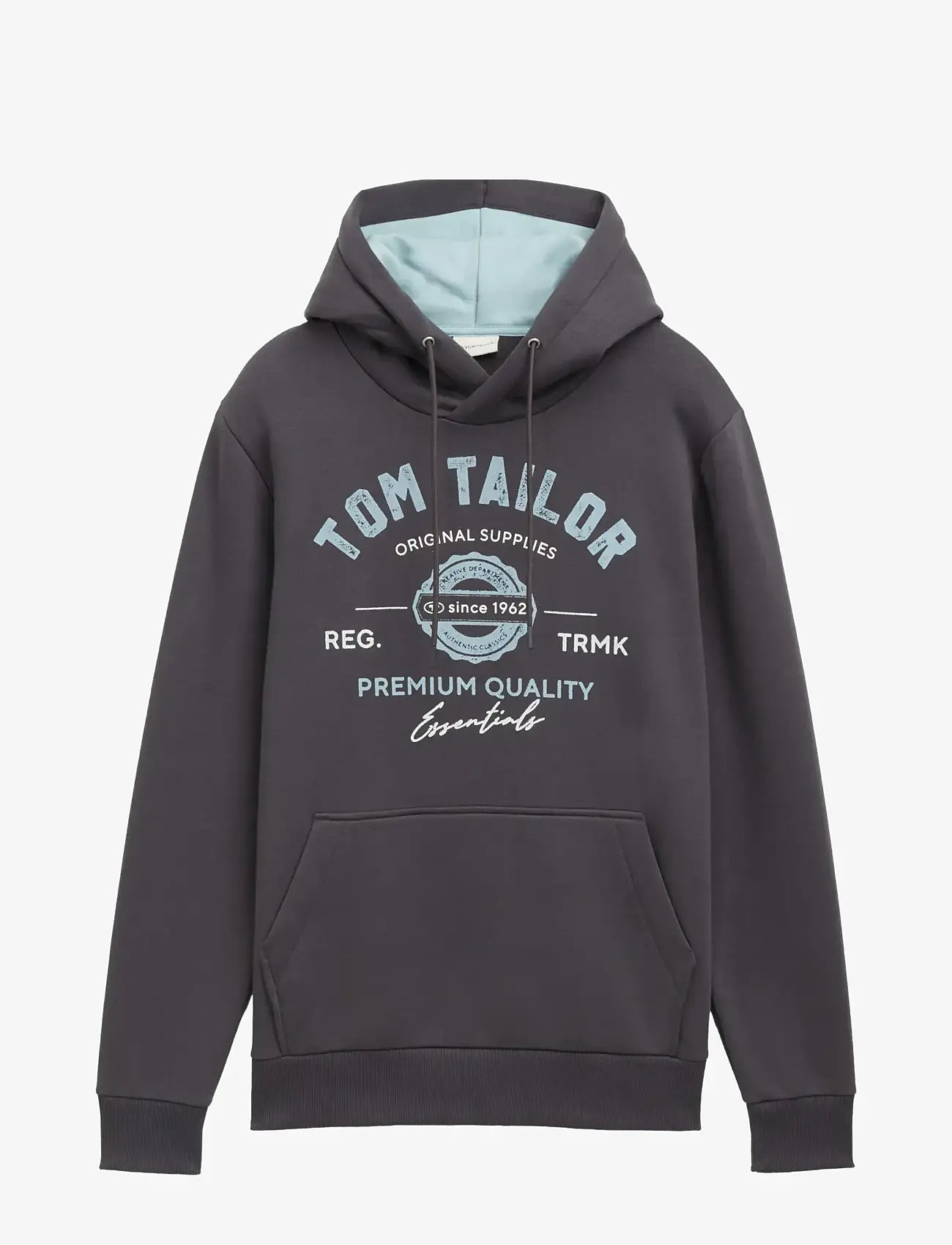 Tom Tailor - hoodie with print - sweatshirts - tarmac grey - 0