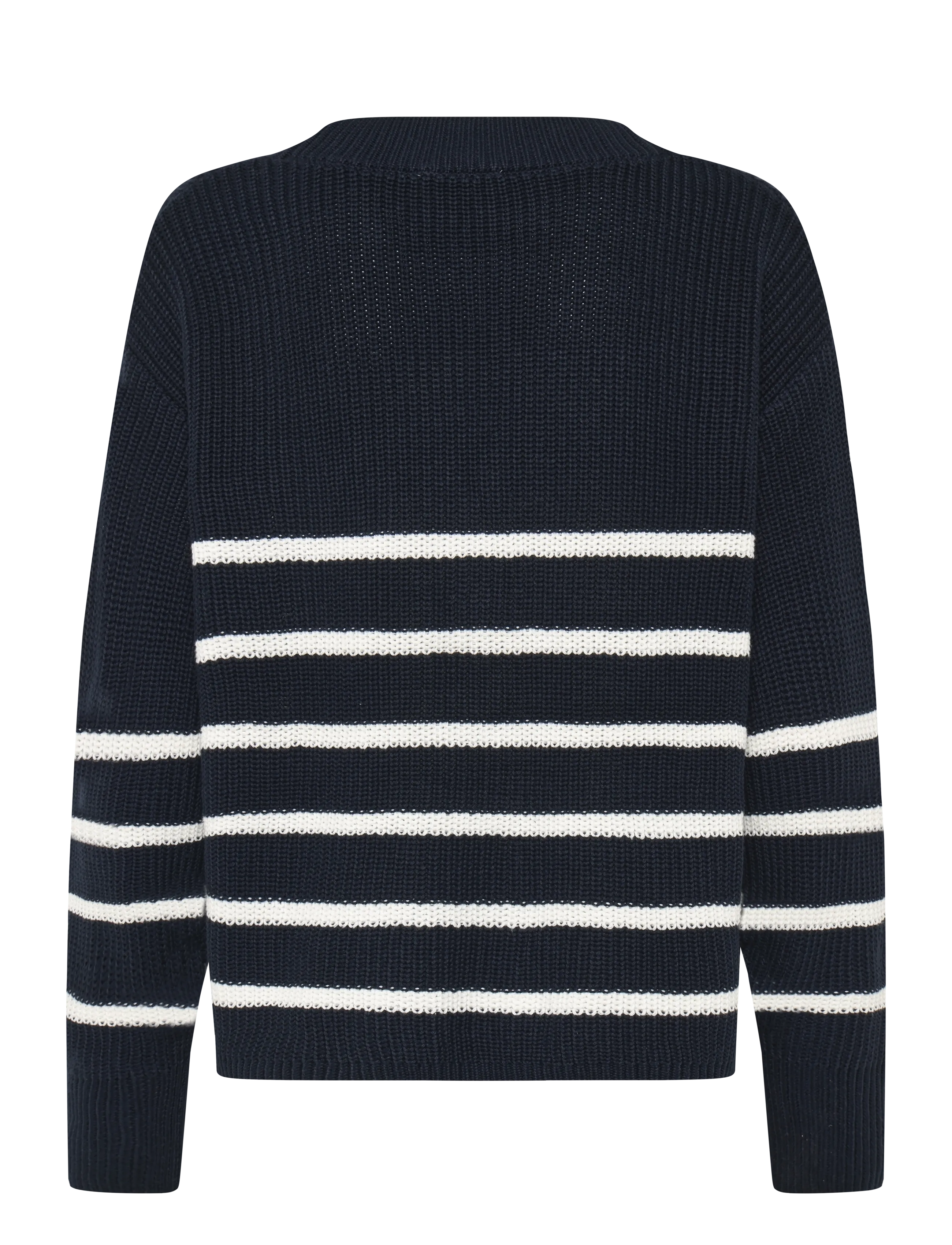 Tom Tailor - v-neck cardigan - placed navy white stripe - 2