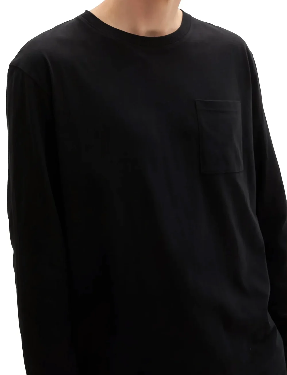 Tom Tailor - basic longsleeve - långärmade t-shirts - black - 5