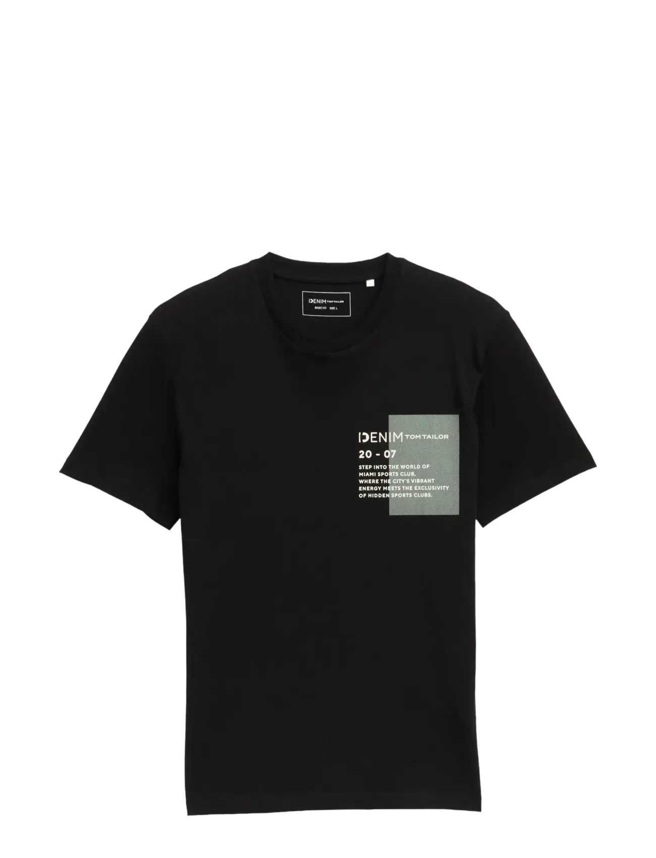 Tom Tailor printed t-shirt - TOM TAILOR - BLACK / black