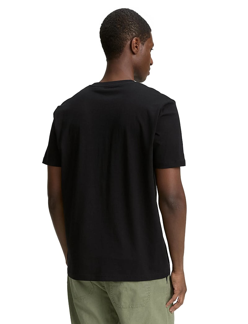 Tom Tailor - printed t-shirt - short-sleeved t-shirts - black - 2