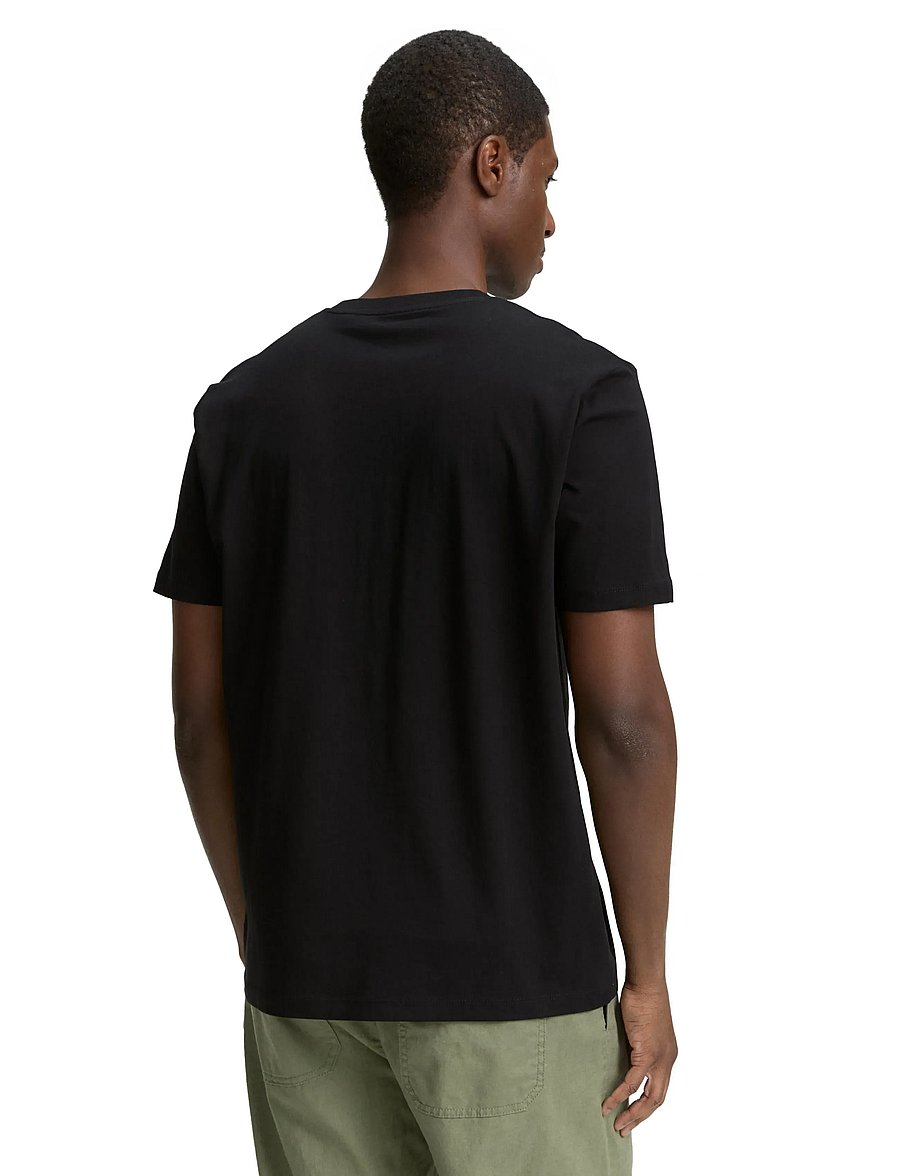 Tom Tailor - printed t-shirt - kortärmade t-shirts - black - 3