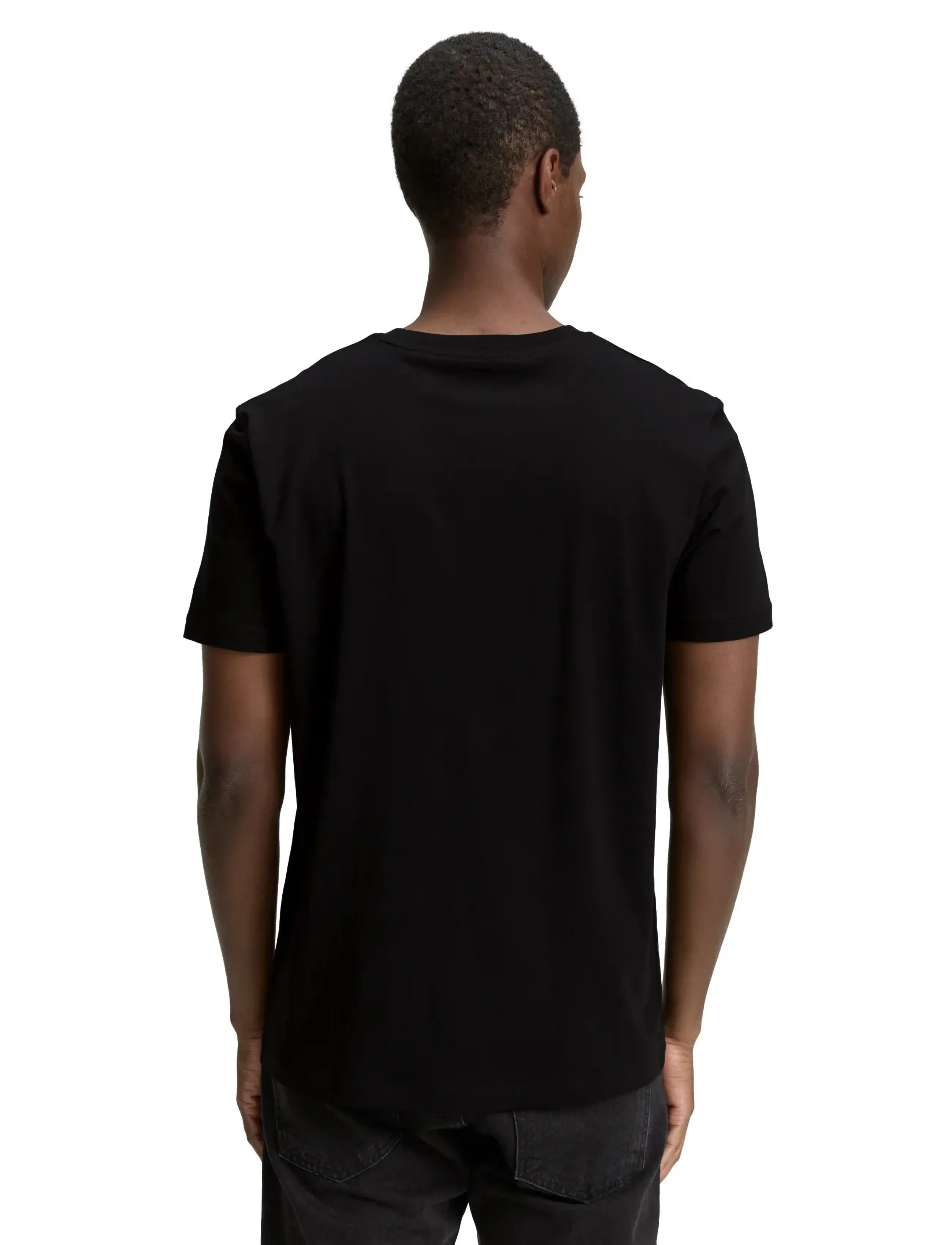 Tom Tailor - printed t-shirt - lühikeste varrukatega t-särgid - black fake leather - 2