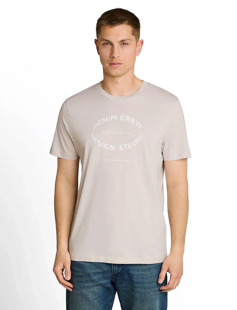 Tom Tailor - printed t-shirt - lühikeste varrukatega t-särgid - clouds grey - 5
