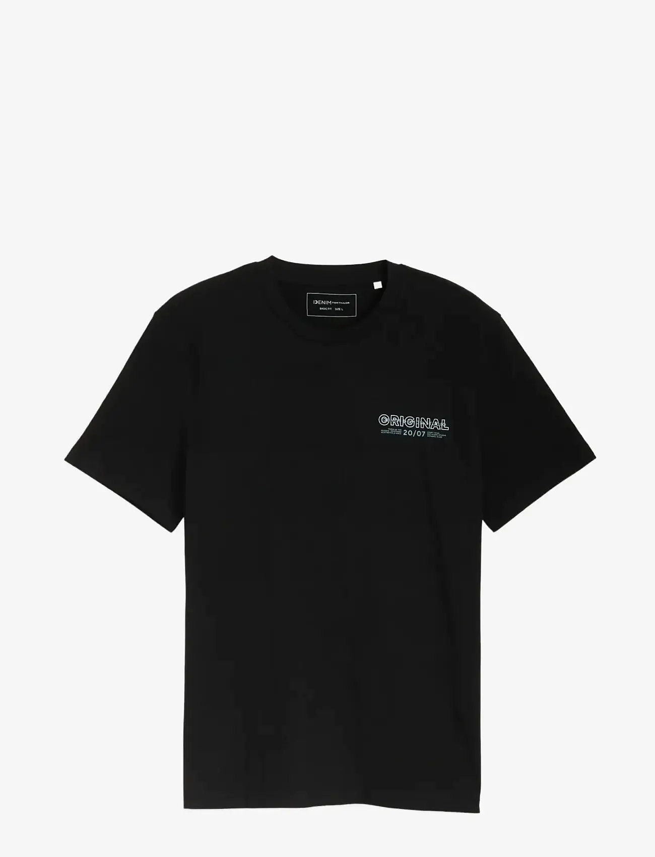 Tom Tailor - printed t-shirt - lühikeste varrukatega t-särgid - deep sea black - 1