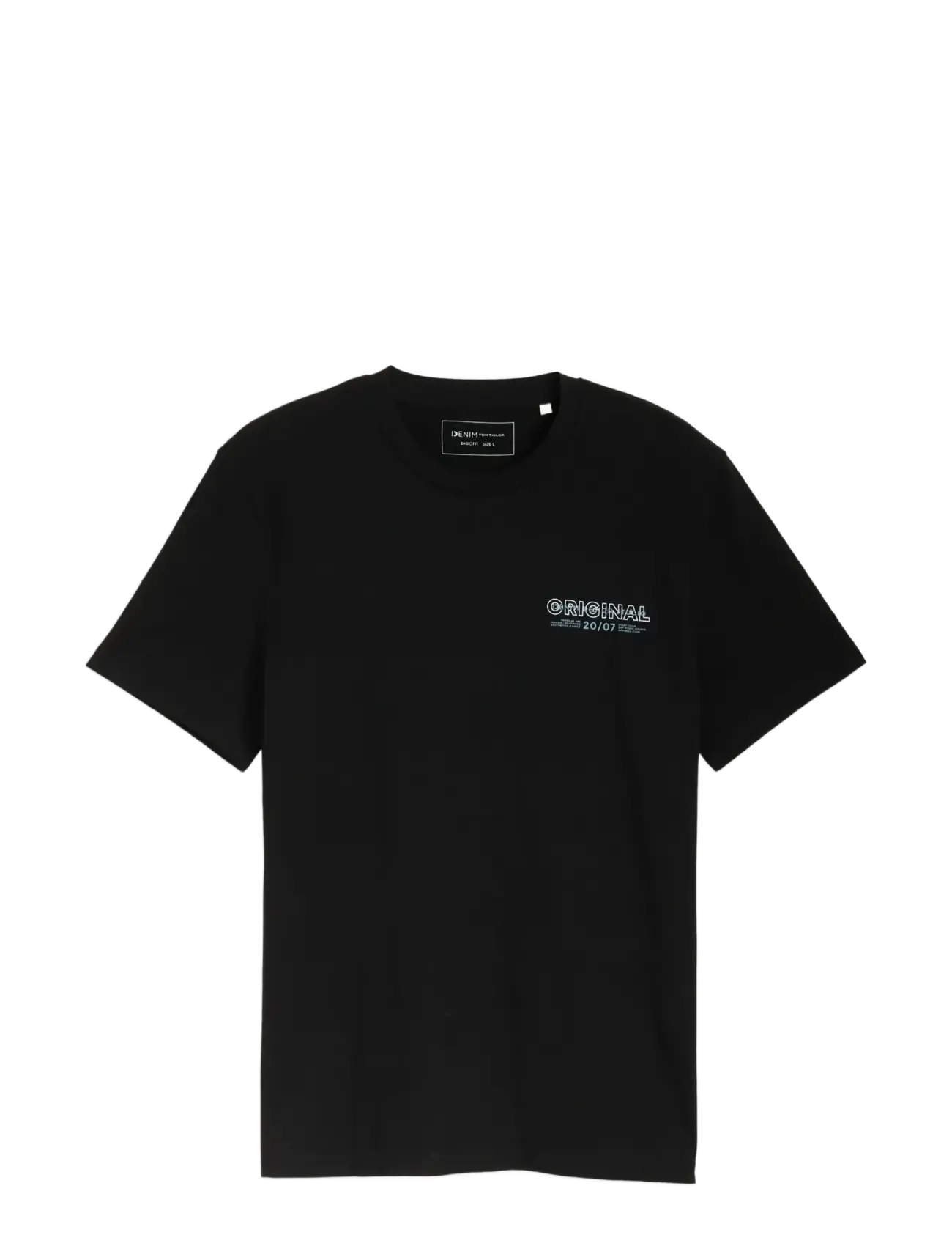 Tom Tailor printed t-shirt - T-shirts - DEEP SEA BLACK / black