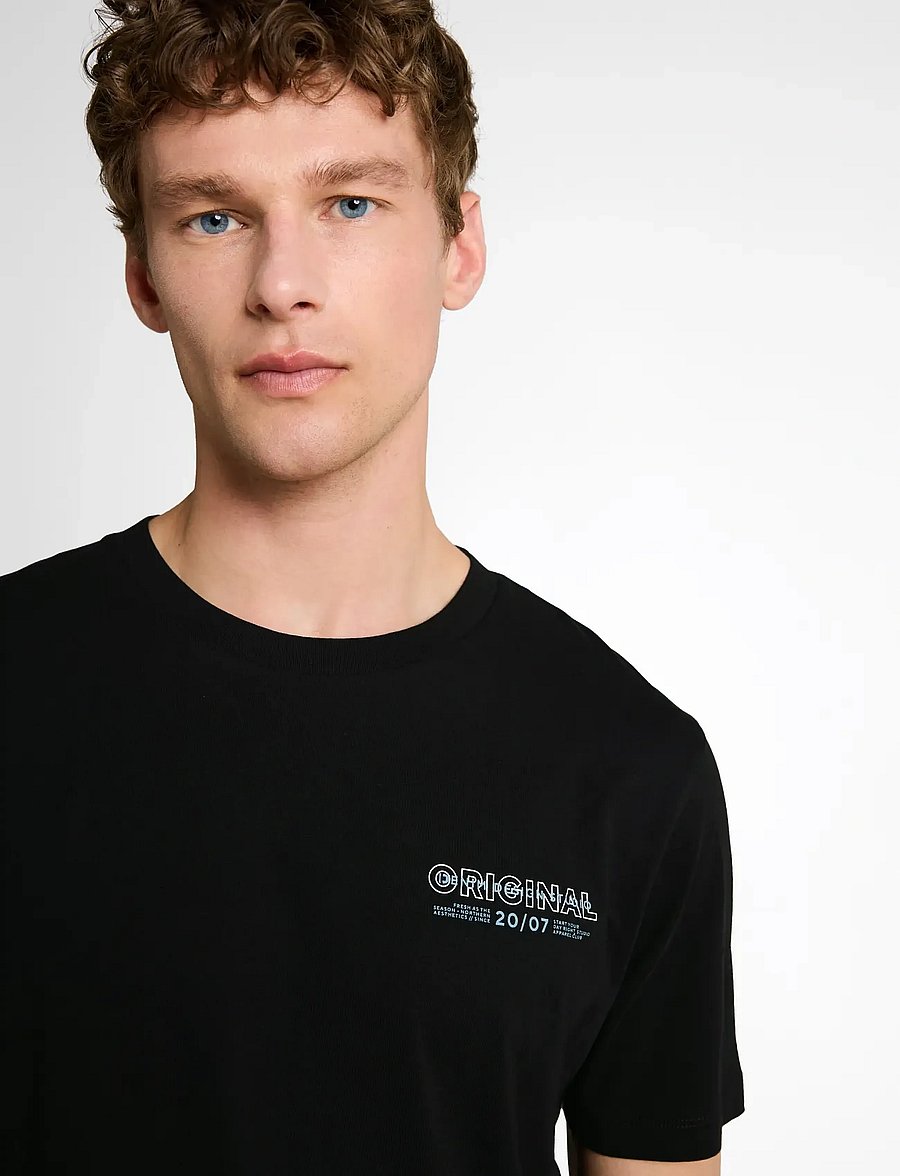 Tom Tailor - printed t-shirt - lühikeste varrukatega t-särgid - deep sea black - 4