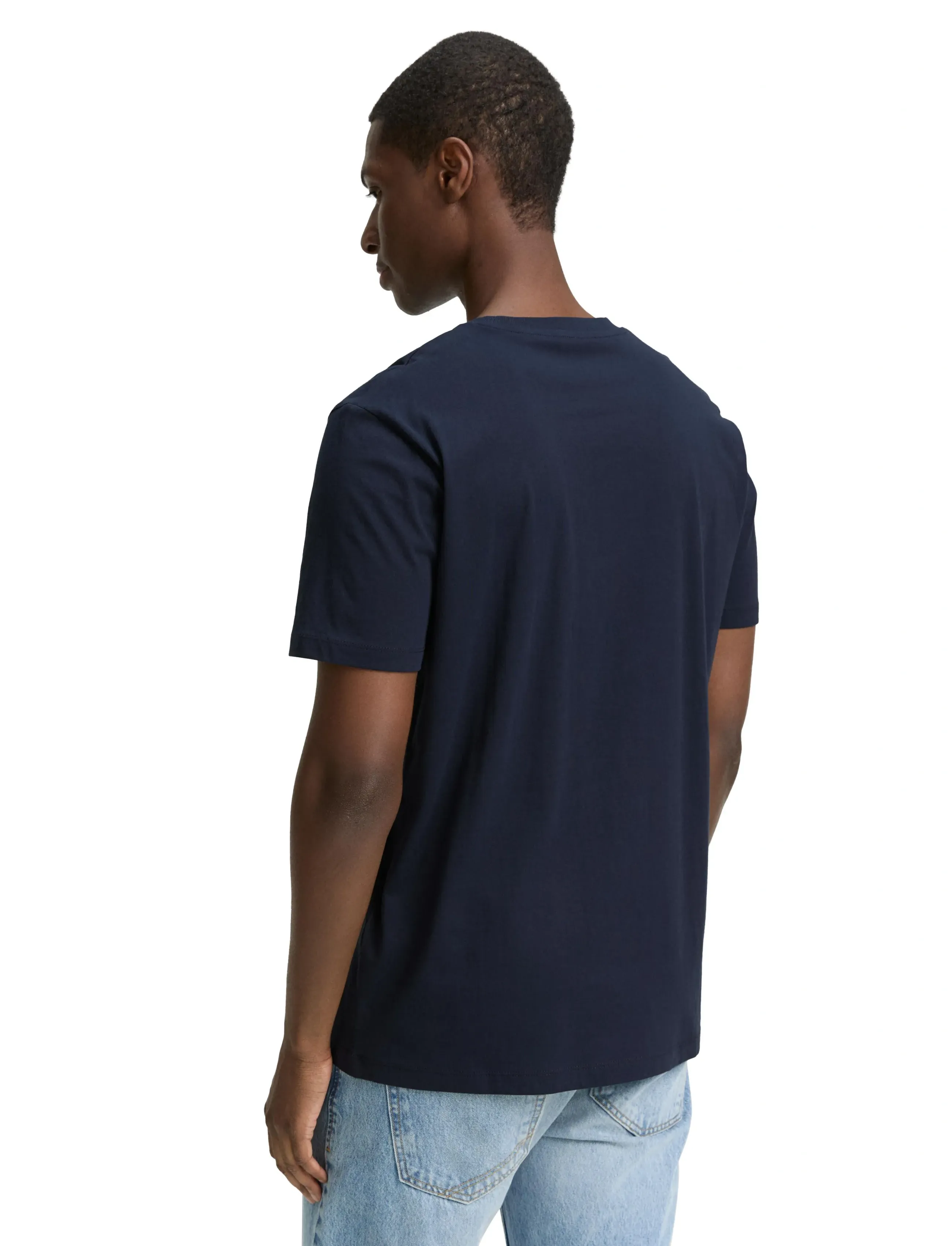 Tom Tailor - printed t-shirt - madalaimad hinnad - midnight navy blue - 2