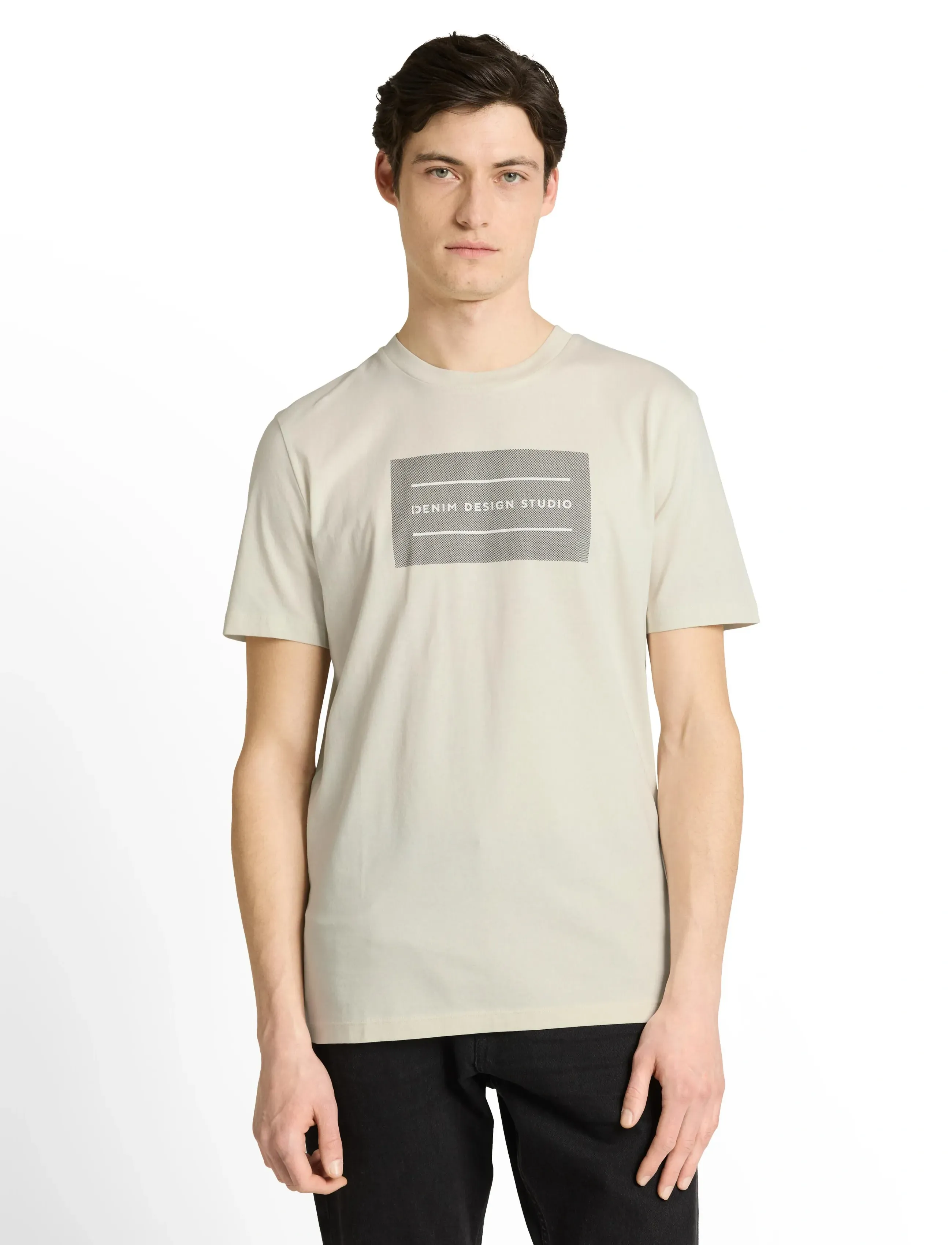 Tom Tailor printed t-shirt - T-shirts - NATURAL WHITE / cream