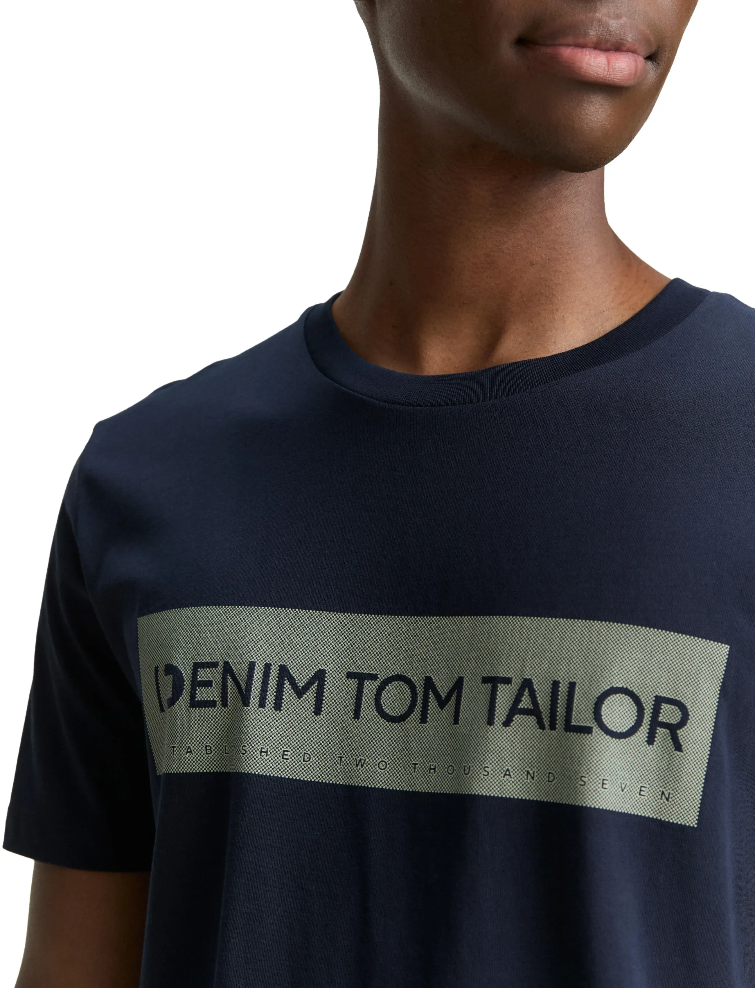 Tom Tailor - printed t-shirt - laveste priser - pure nvay - 4