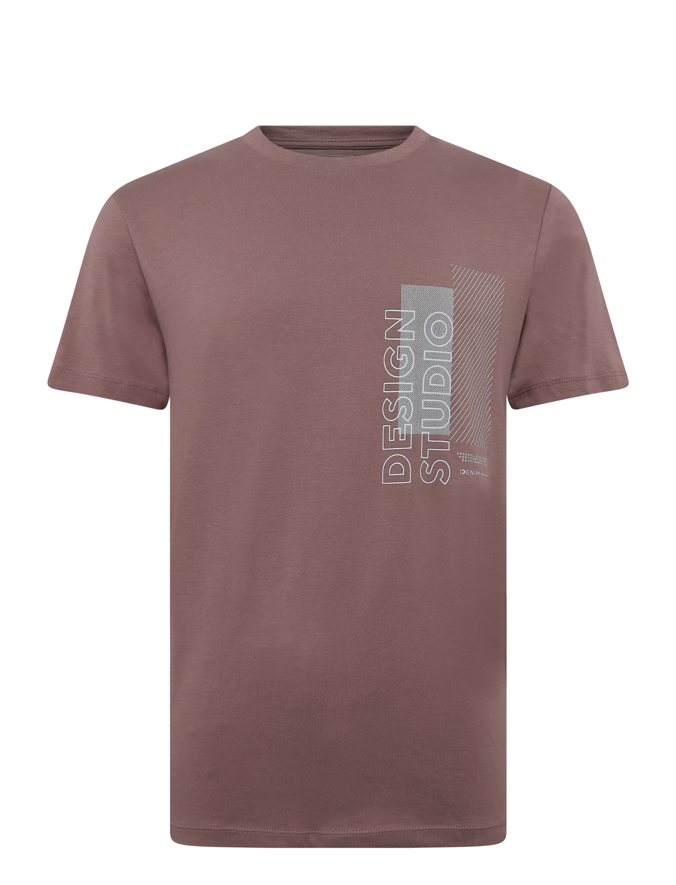 Tom Tailor - printed t-shirt - kurzärmelige t-shirts - rose taupe - 1