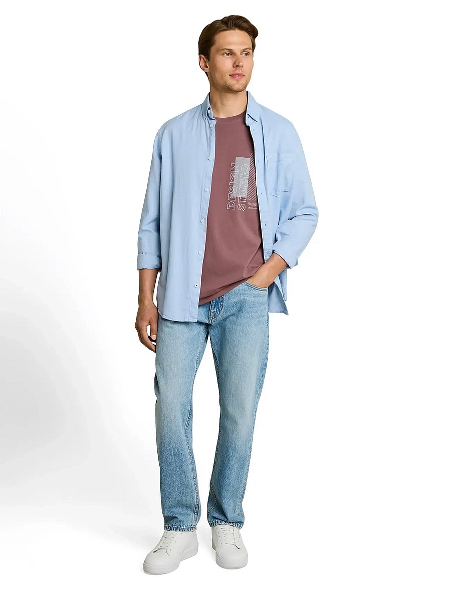 Tom Tailor - printed t-shirt - kortærmede t-shirts - rose taupe - 0