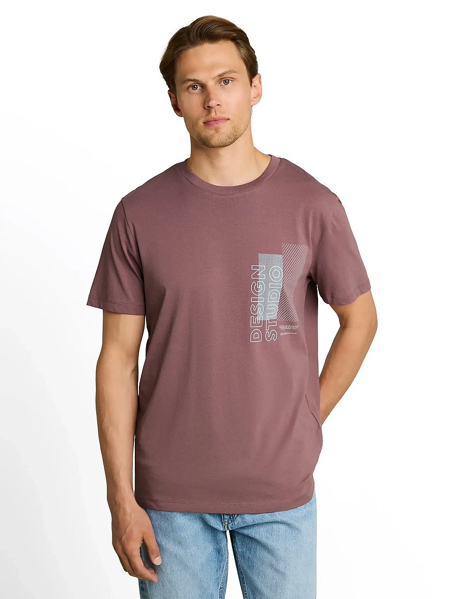 Tom Tailor - printed t-shirt - kortærmede t-shirts - rose taupe - 4