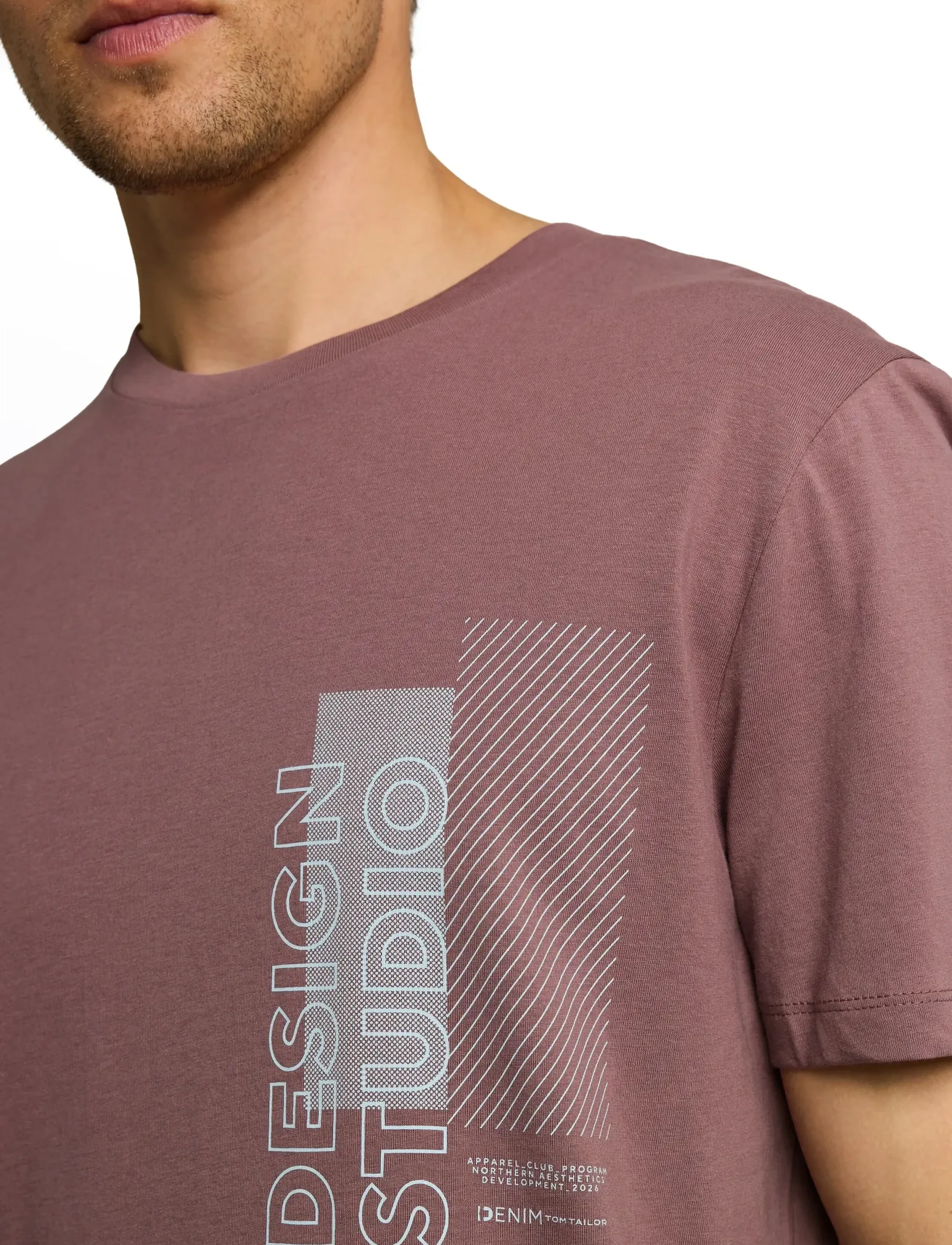 Tom Tailor - printed t-shirt - kurzärmelige t-shirts - rose taupe - 5