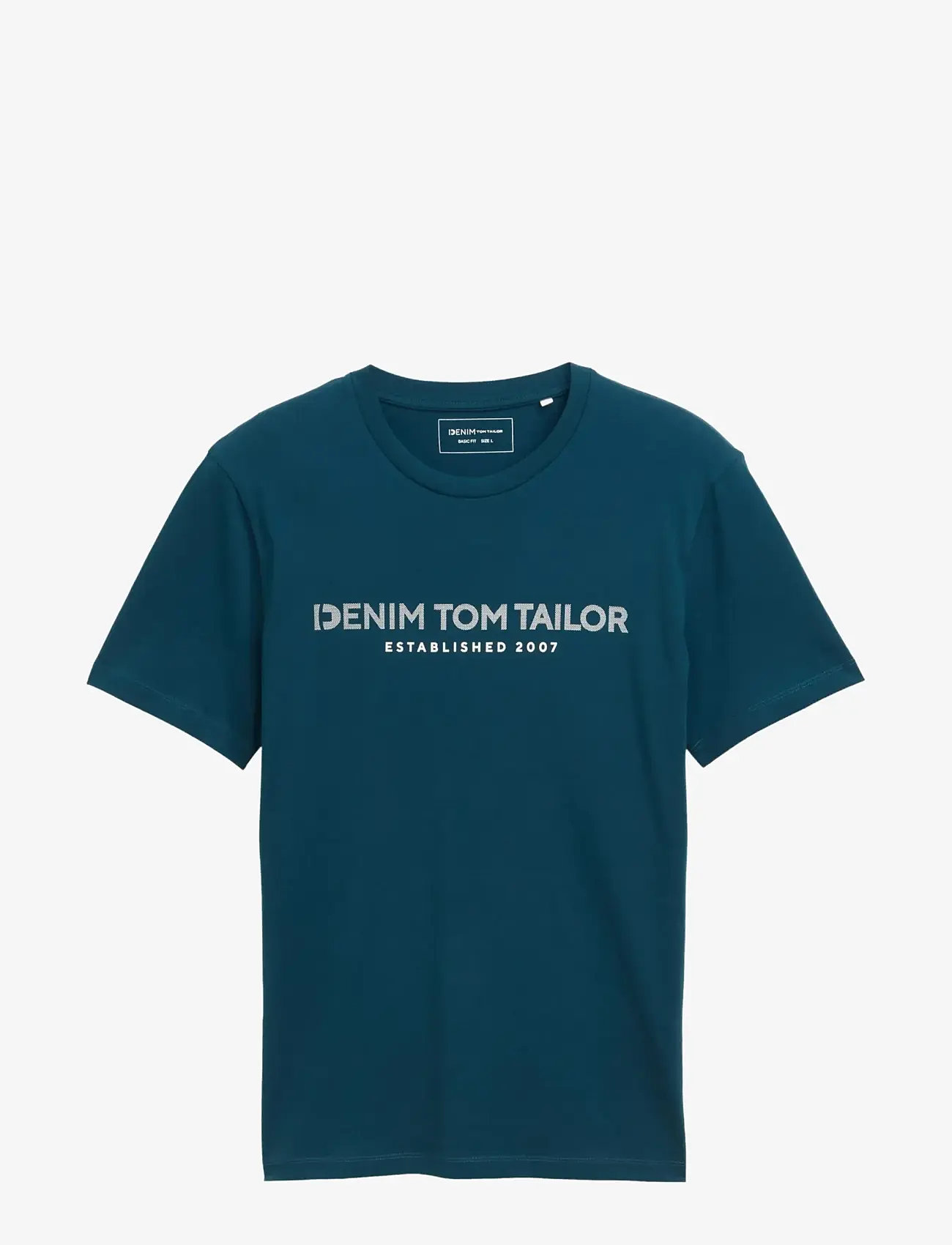 Tom Tailor - printed t-shirt - efterårstøj - tropical lagoon - 1