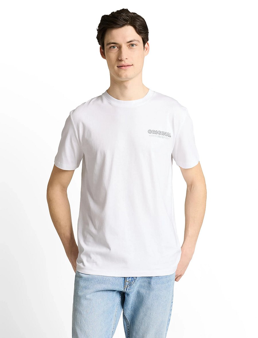 Tom Tailor - printed t-shirt - kurzärmelige t-shirts - white horse - 0