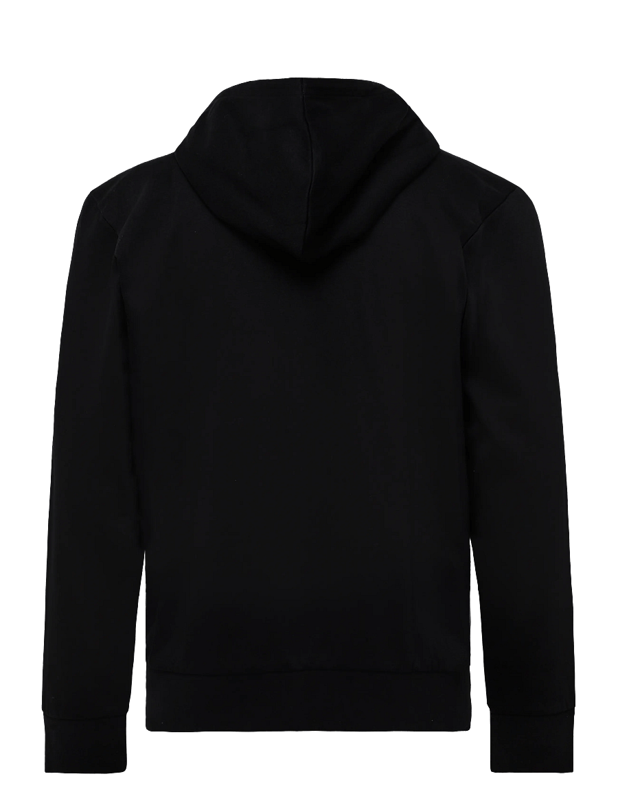 Tom Tailor - printed sweatjacket - kapuzenpullover - black - 2