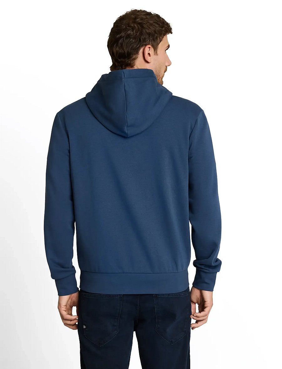 Tom Tailor - printed sweatjacket - kapuutsiga pusad - dark duck blue - 3