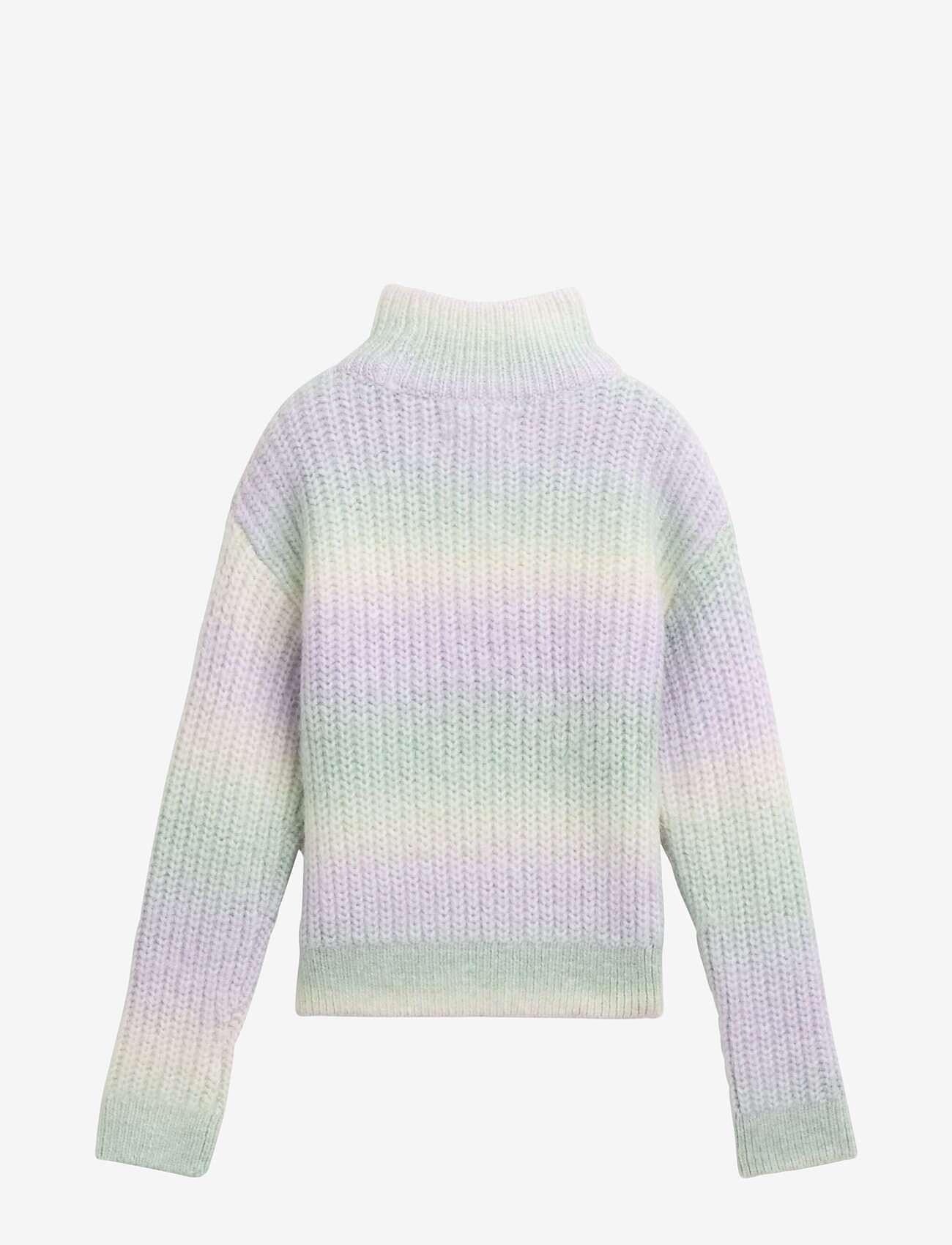 Tom Tailor - Cropped Knitted Pullover - pullover - multicolor big color run - 1