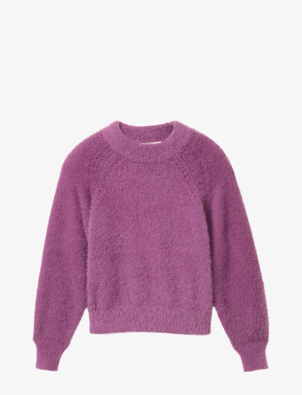 Tom Tailor - knitted feather yarn pullover - trøjer - grape purple - 0