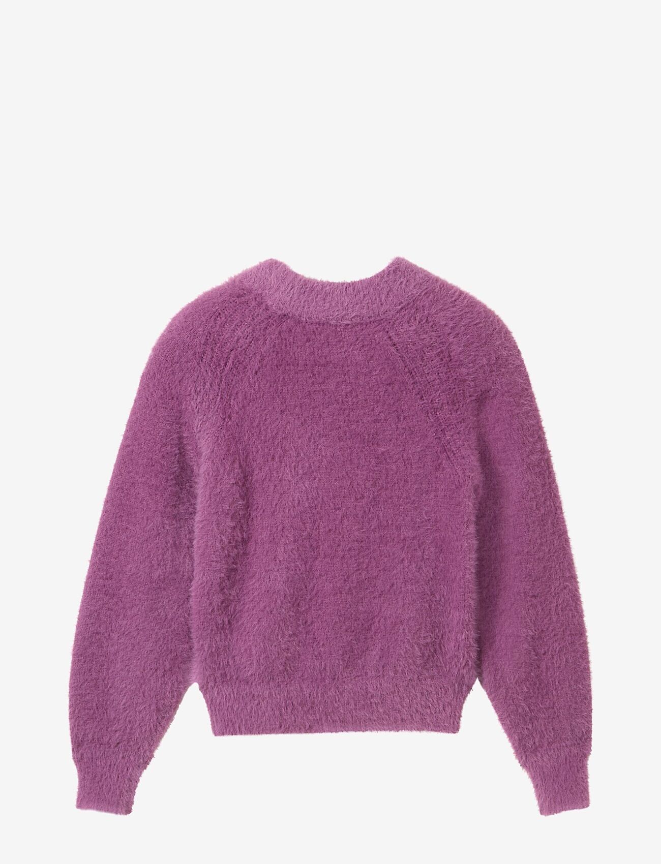 Tom Tailor - knitted feather yarn pullover - jumpers - grape purple - 1