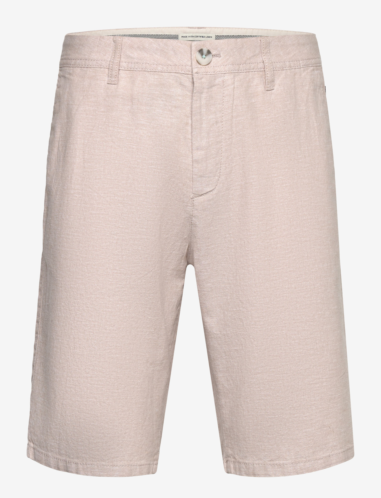 Tom Tailor - regular linen chino shorts - linased lühikesed püksid - silver ecru chambray - 1