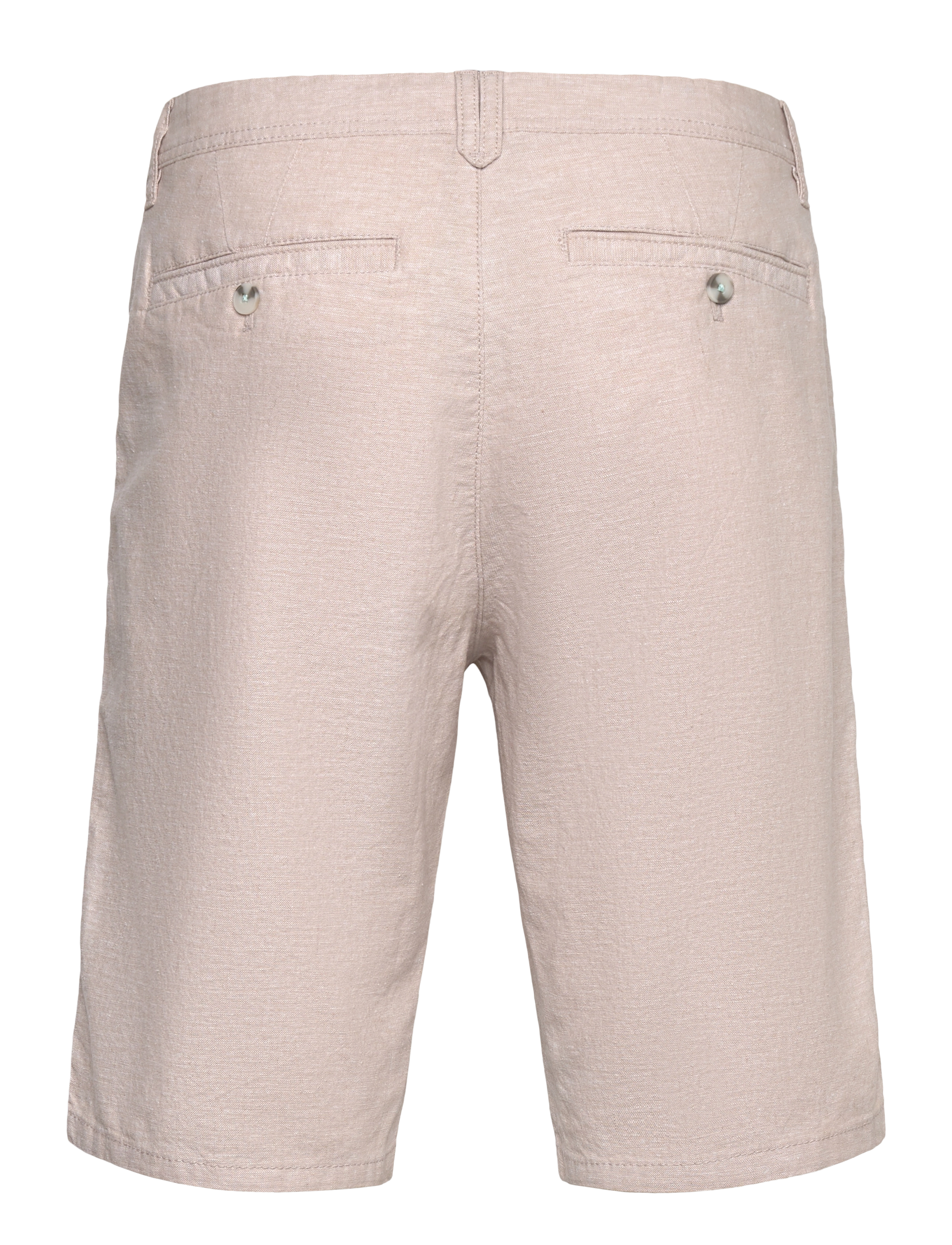 Tom Tailor - regular linen chino shorts - laveste priser - silver ecru chambray - 2