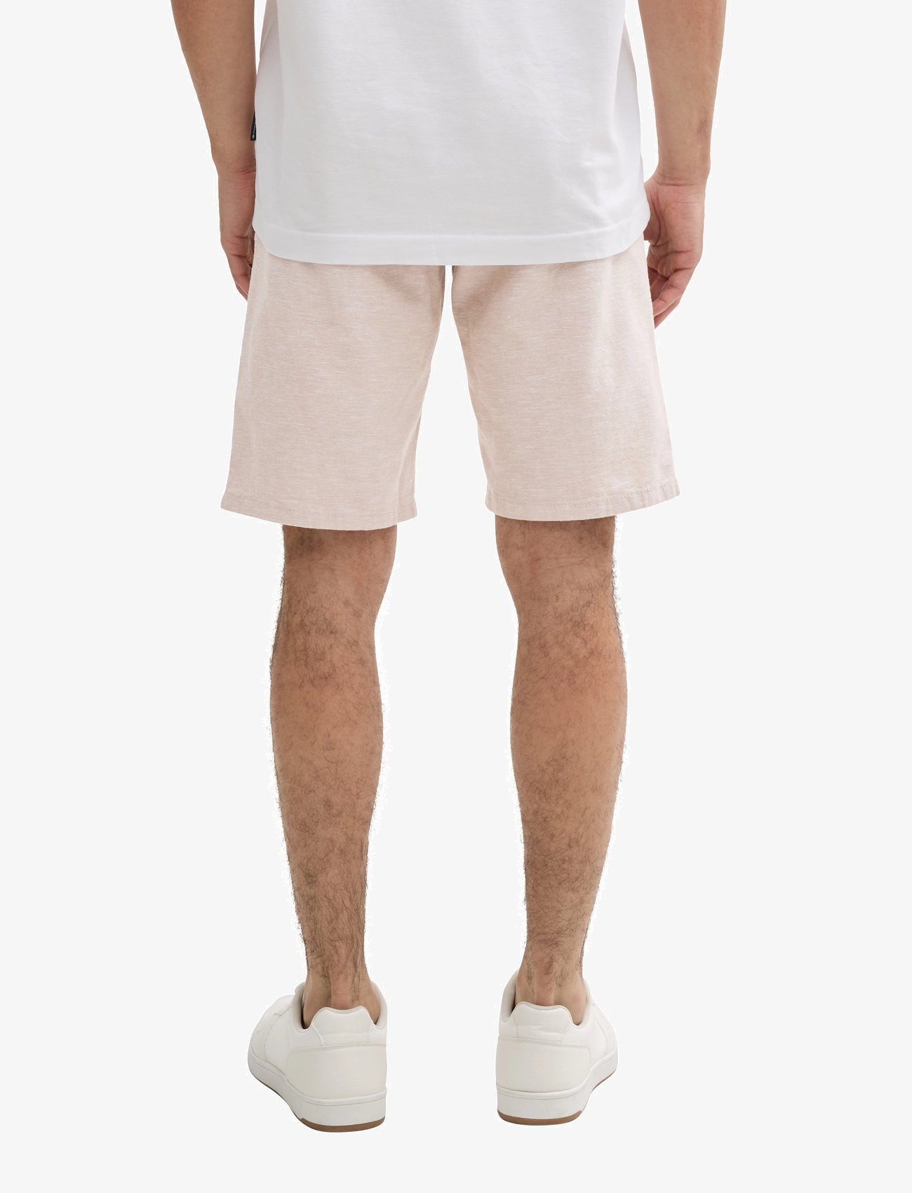 Tom Tailor - regular linen chino shorts - laveste priser - silver ecru chambray - 4