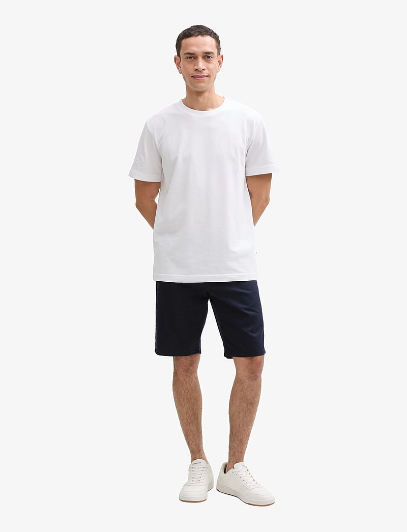 Tom Tailor - regular linen chino shorts - linased lühikesed püksid - sky captain blue - 0