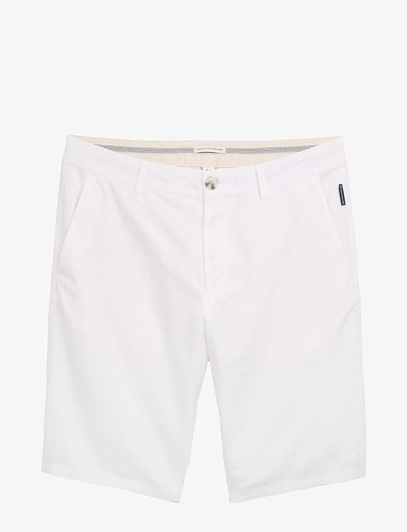 Tom Tailor - regular linen chino shorts - linased lühikesed püksid - white - 1