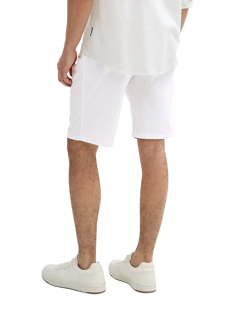 Tom Tailor - regular linen chino shorts - linased lühikesed püksid - white - 2