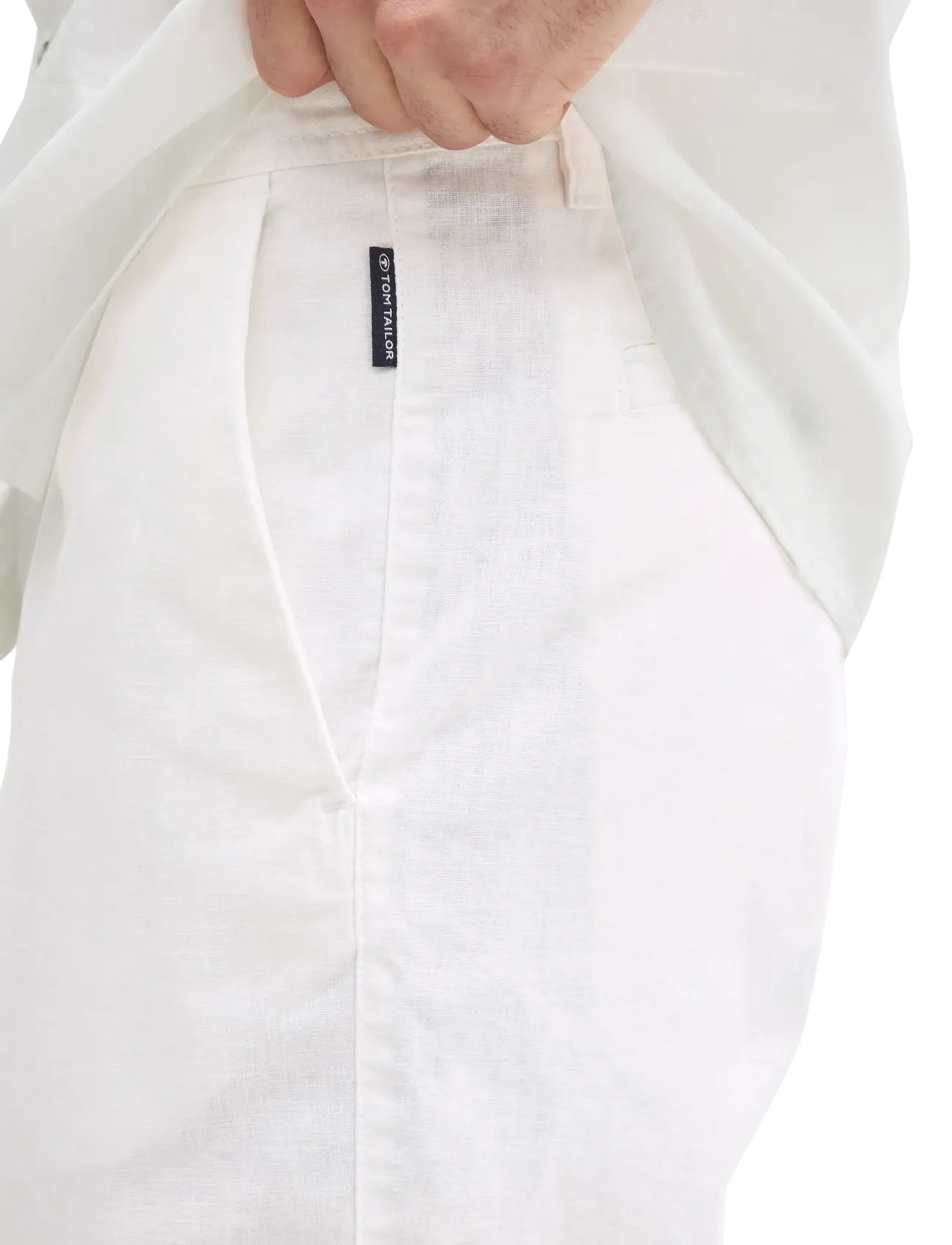 Tom Tailor - regular linen chino shorts - white - 3