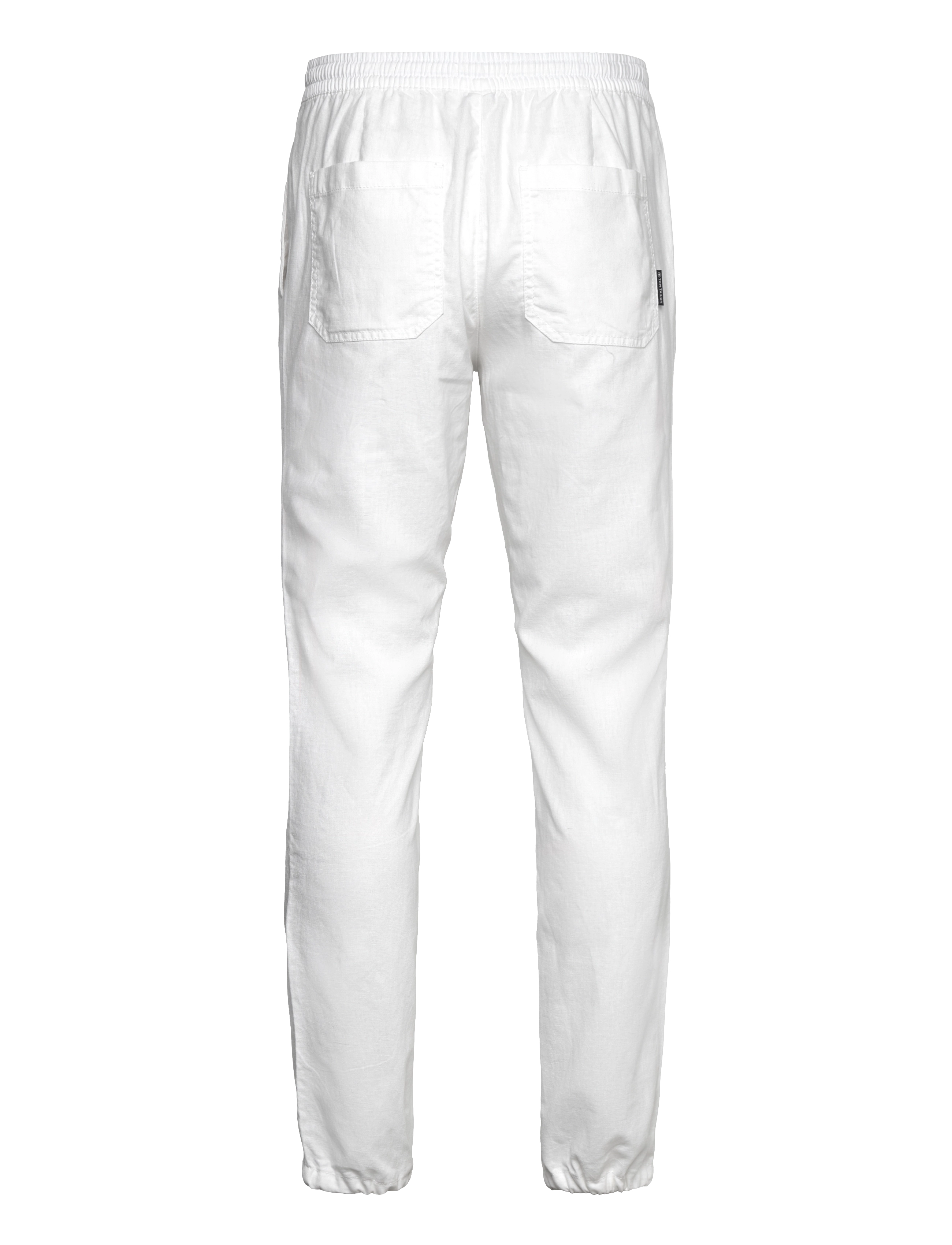 Tom Tailor - regular linen beach pants - linased püksid - white - 2
