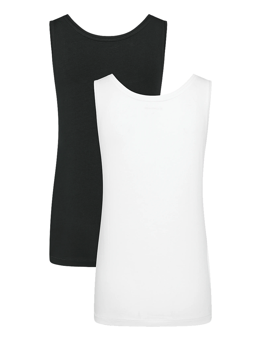 Tom Tailor - top double pack packaging - Ärmellose tops - deep black - 2