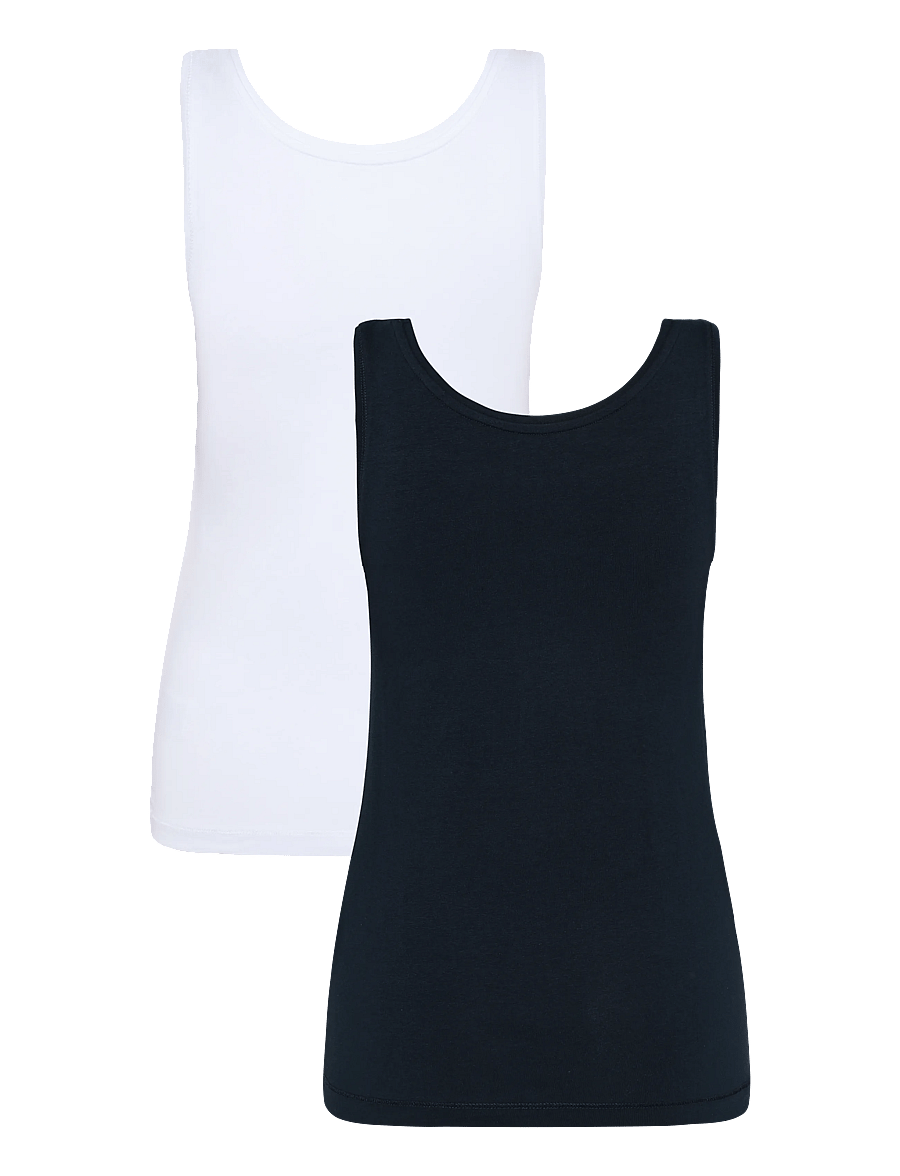 Tom Tailor - top double pack packaging - tanktops - sky captain blue - 2
