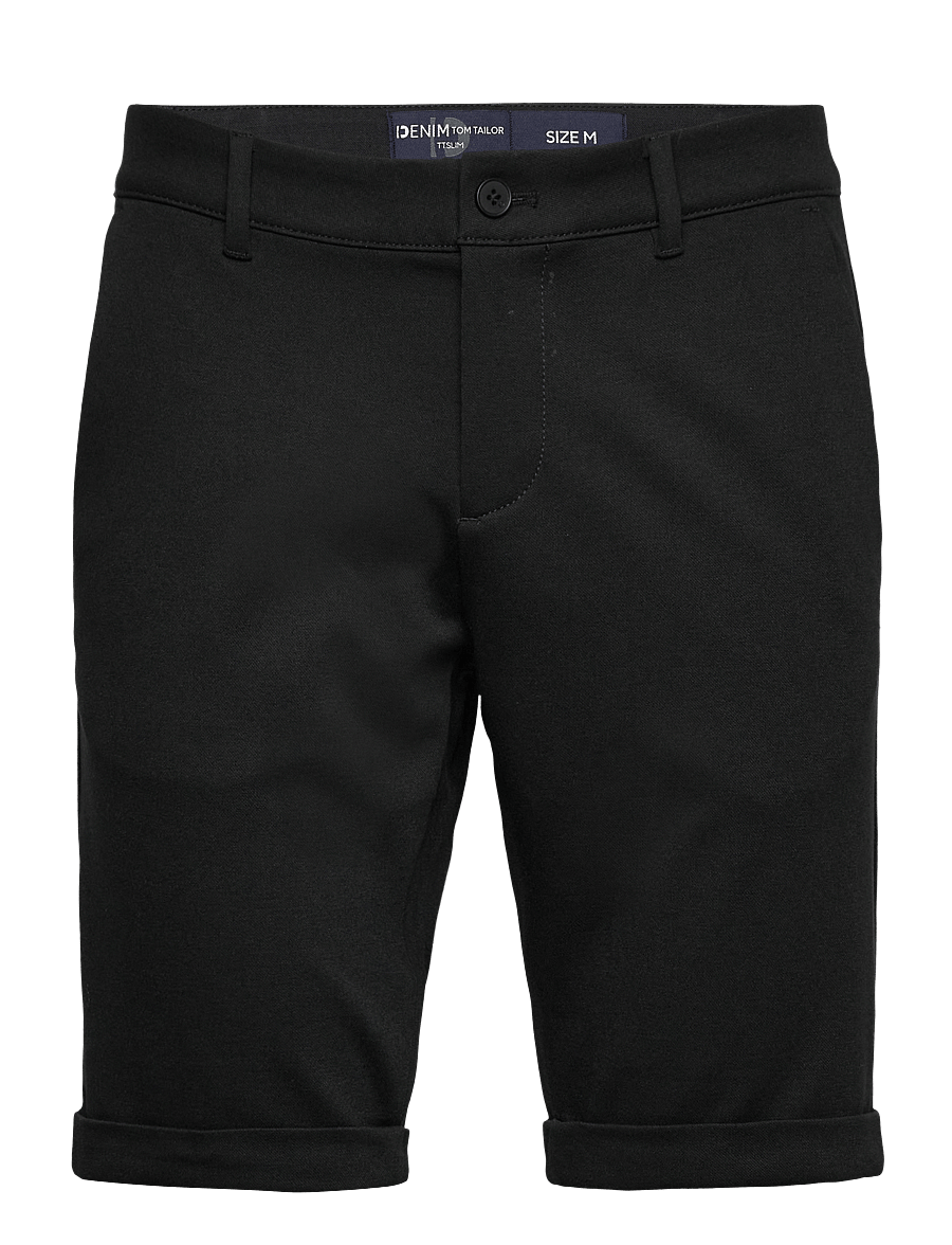 Tom Tailor - slim piqué chino shorts - black - 0