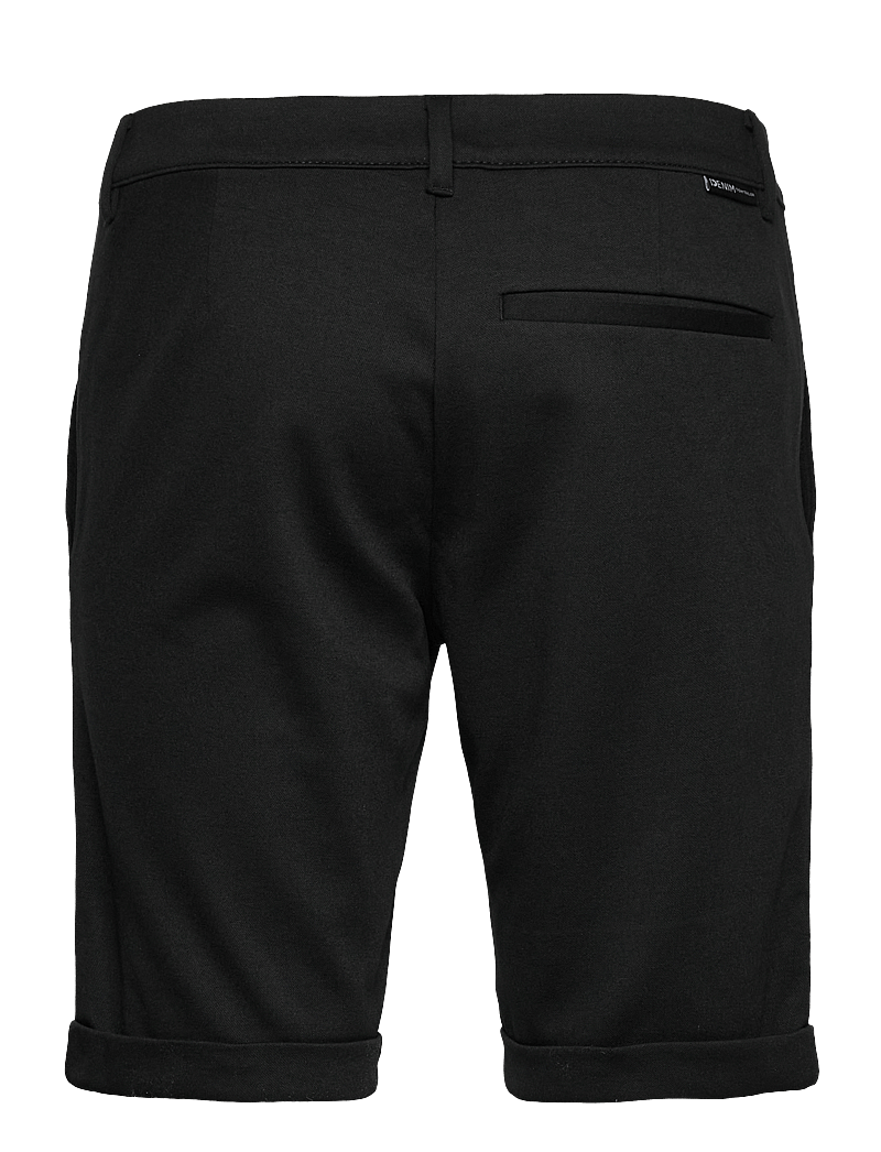 Tom Tailor - slim piqué chino shorts - lühikesed teksapüksid - black - 1