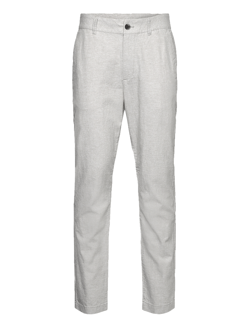 Tom Tailor - relaxed tapered linen pants - linased püksid - beige abbey stone chambray - 0