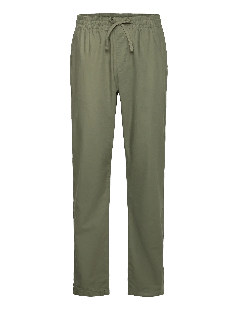 Tom Tailor - loose linen beach pants - leinenhosen - tree moss green - 0