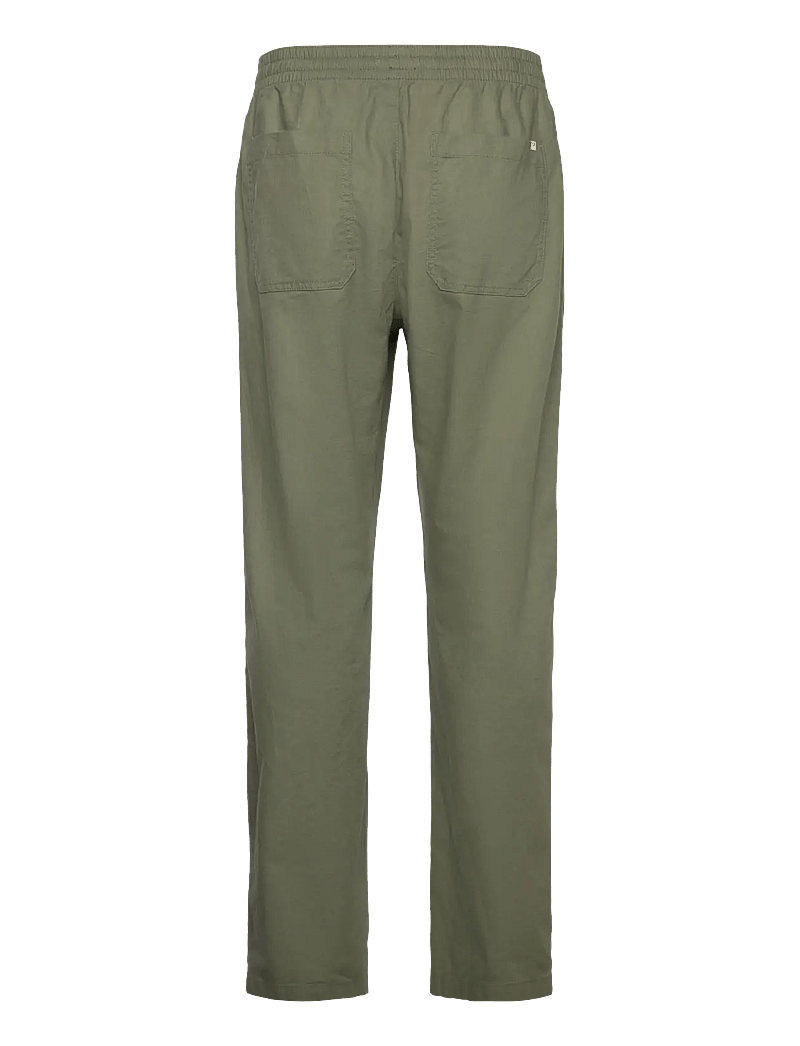 Tom Tailor - loose linen beach pants - leinenhosen - tree moss green - 1