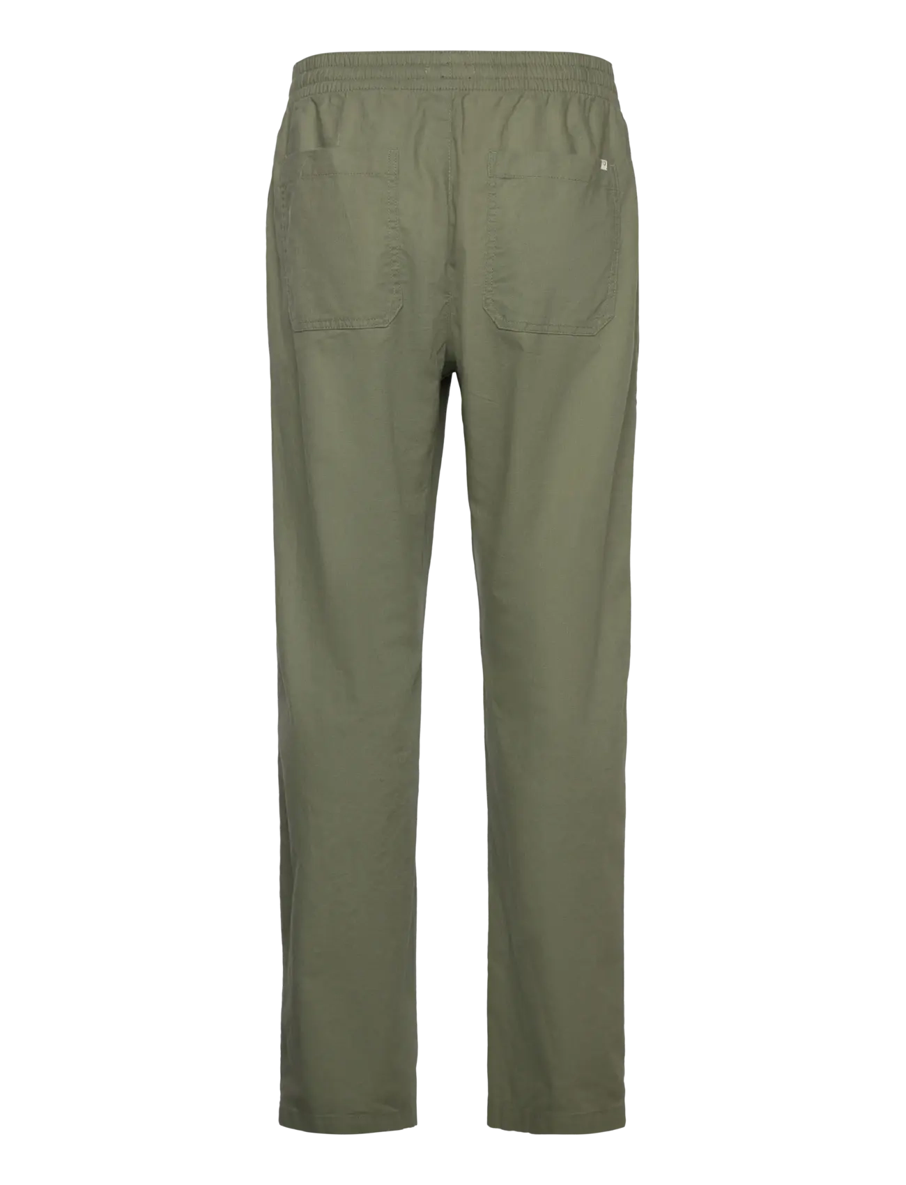 Tom Tailor - loose linen beach pants - tree moss green - 1