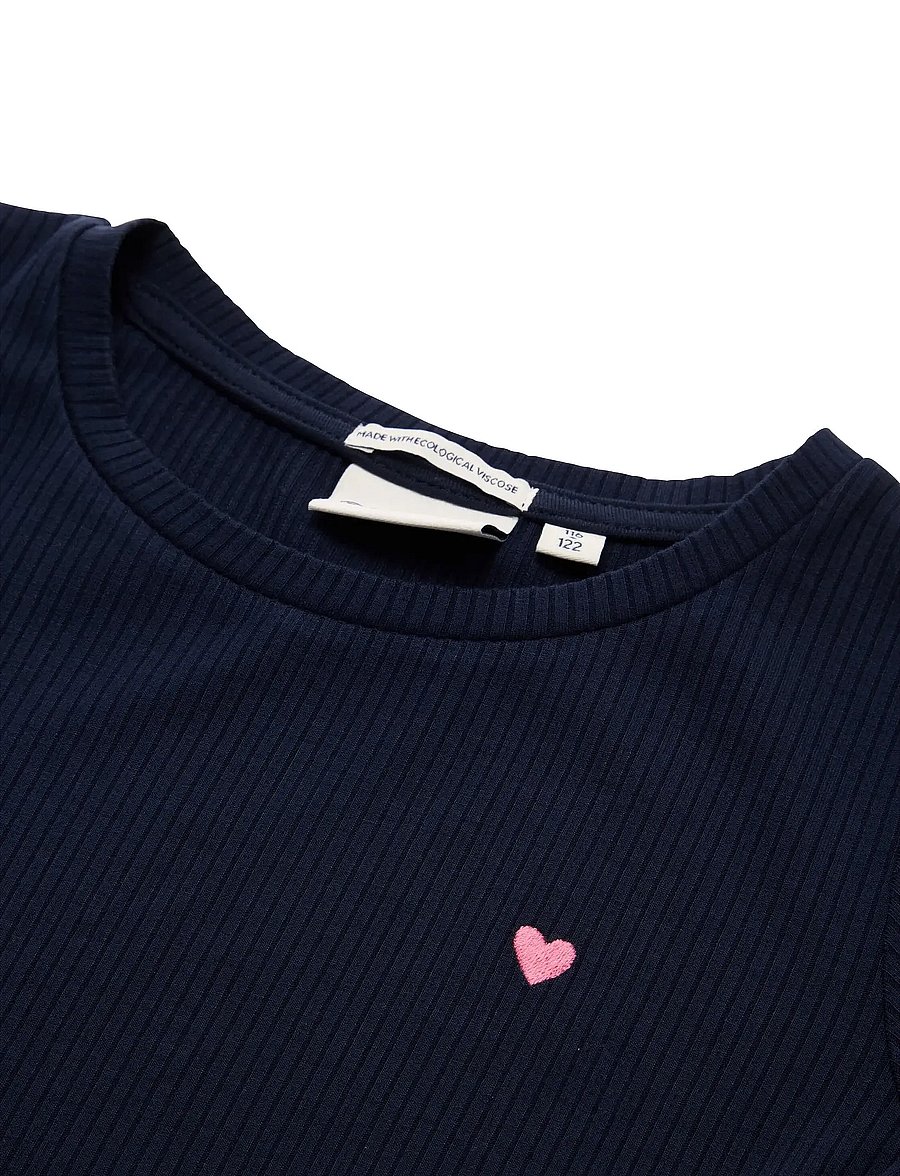 Tom Tailor - rib dress - langærmede hverdagskjoler - sky captain blue - 3