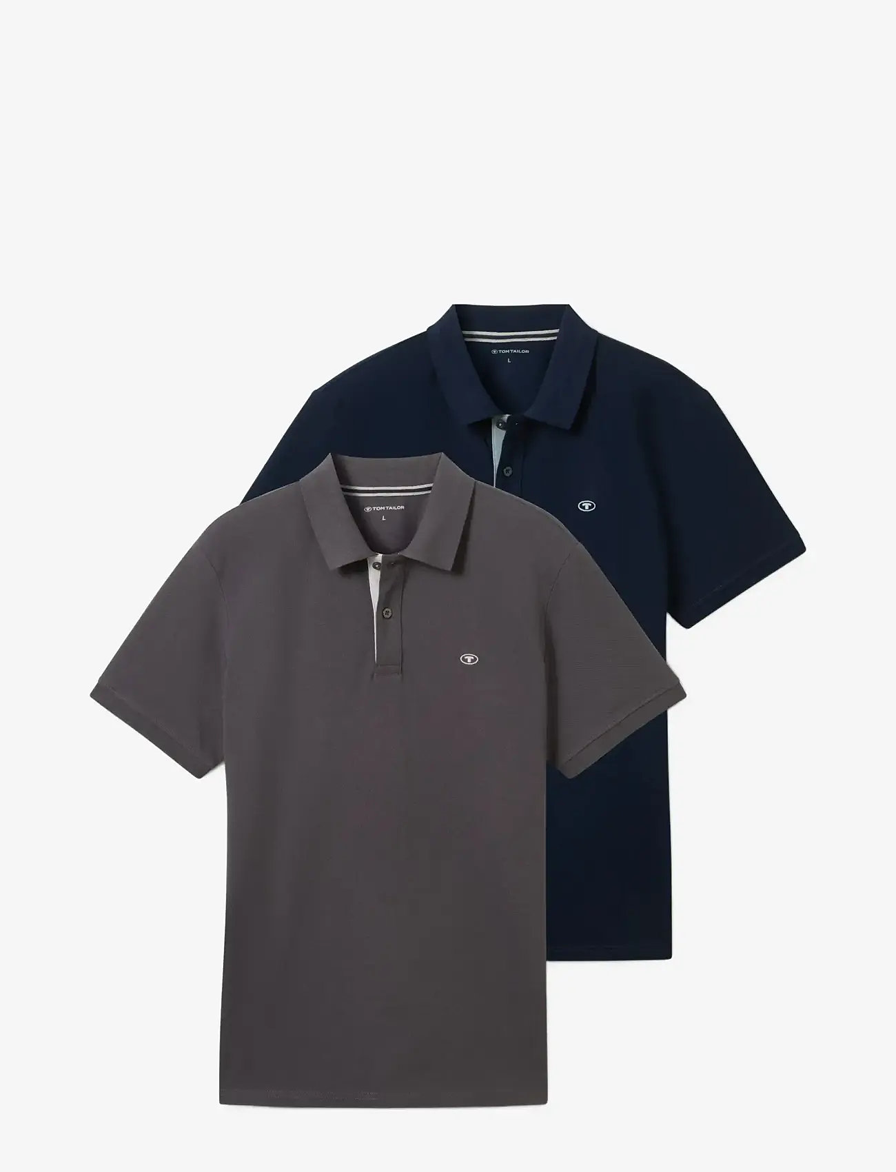 Tom Tailor - doublepack polo, packaging - die niedrigsten preise - tarmac grey - 0