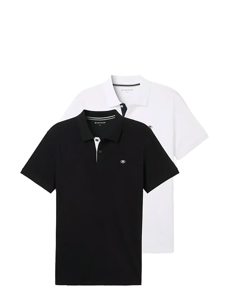 Tom Tailor - doublepack polo, packaging - lyhythihaiset - white - 1