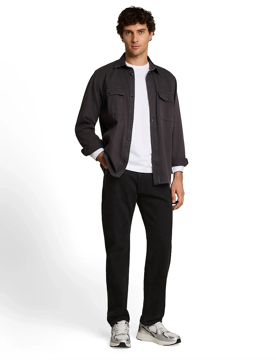 Tom Tailor - TTWAYLEN RELAXED - weite jeans - dark stone black black denim - 0