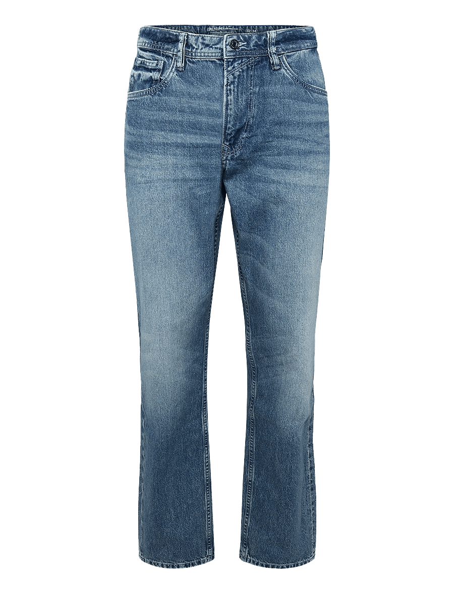 Tom Tailor - TTWAYLEN RELAXED - alt laienevad teksad - mid stone wash denim - 1