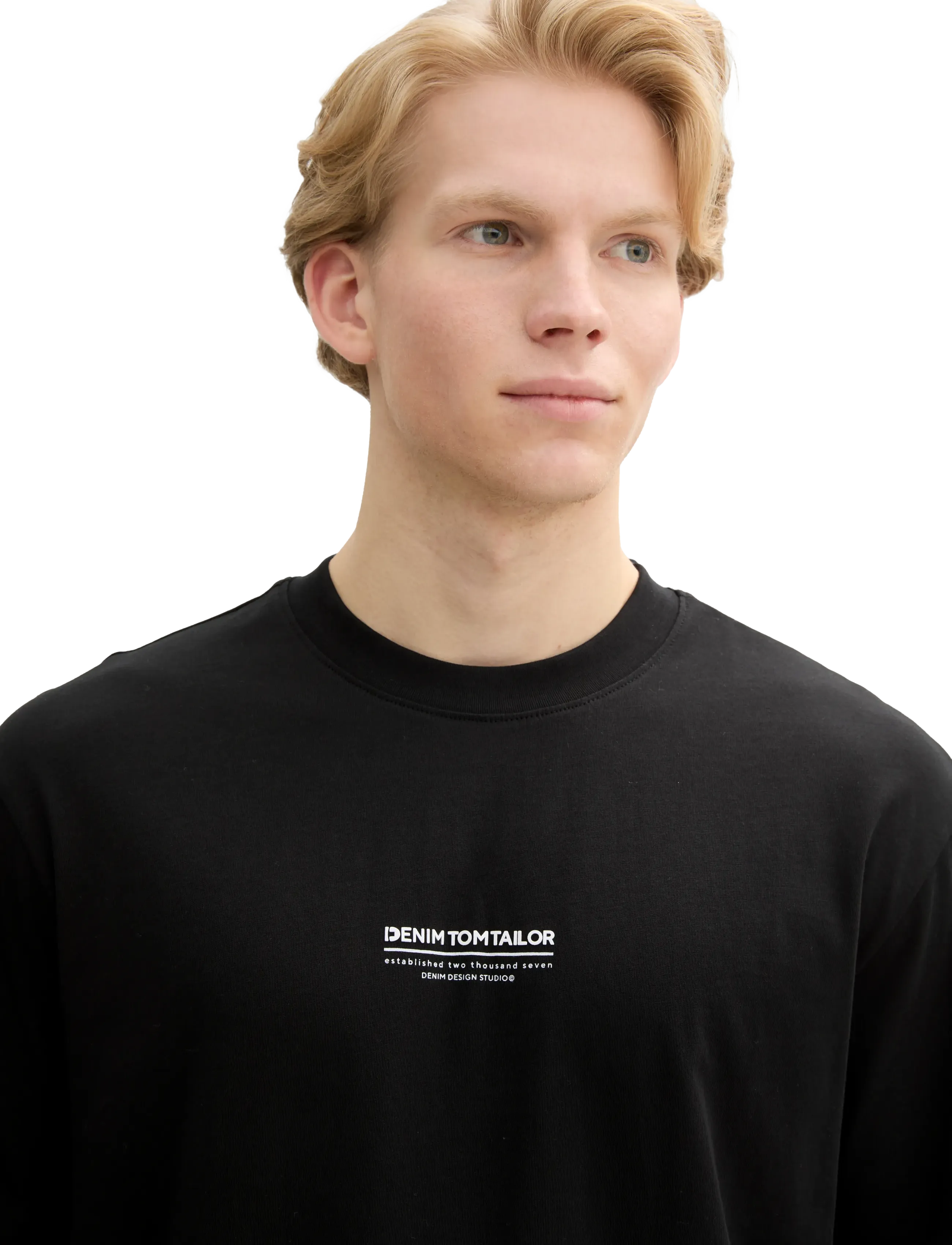 Tom Tailor - relaxed printed t-shirt - short-sleeved t-shirts - black - 5