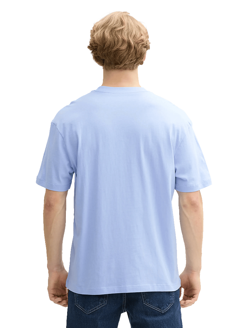 Tom Tailor - relaxed printed t-shirt - kurzärmelig - brunnera blue - 3