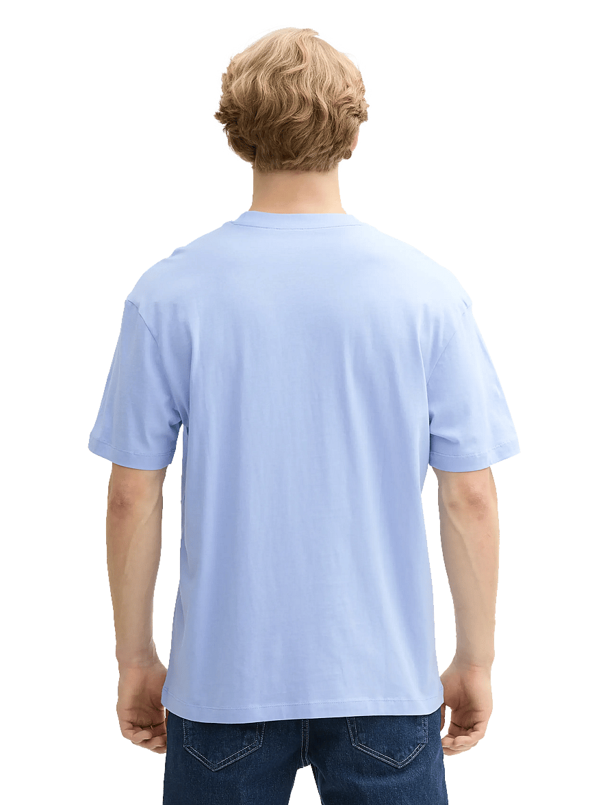 Tom Tailor - relaxed printed t-shirt - kortärmade t-shirts - brunnera blue - 3